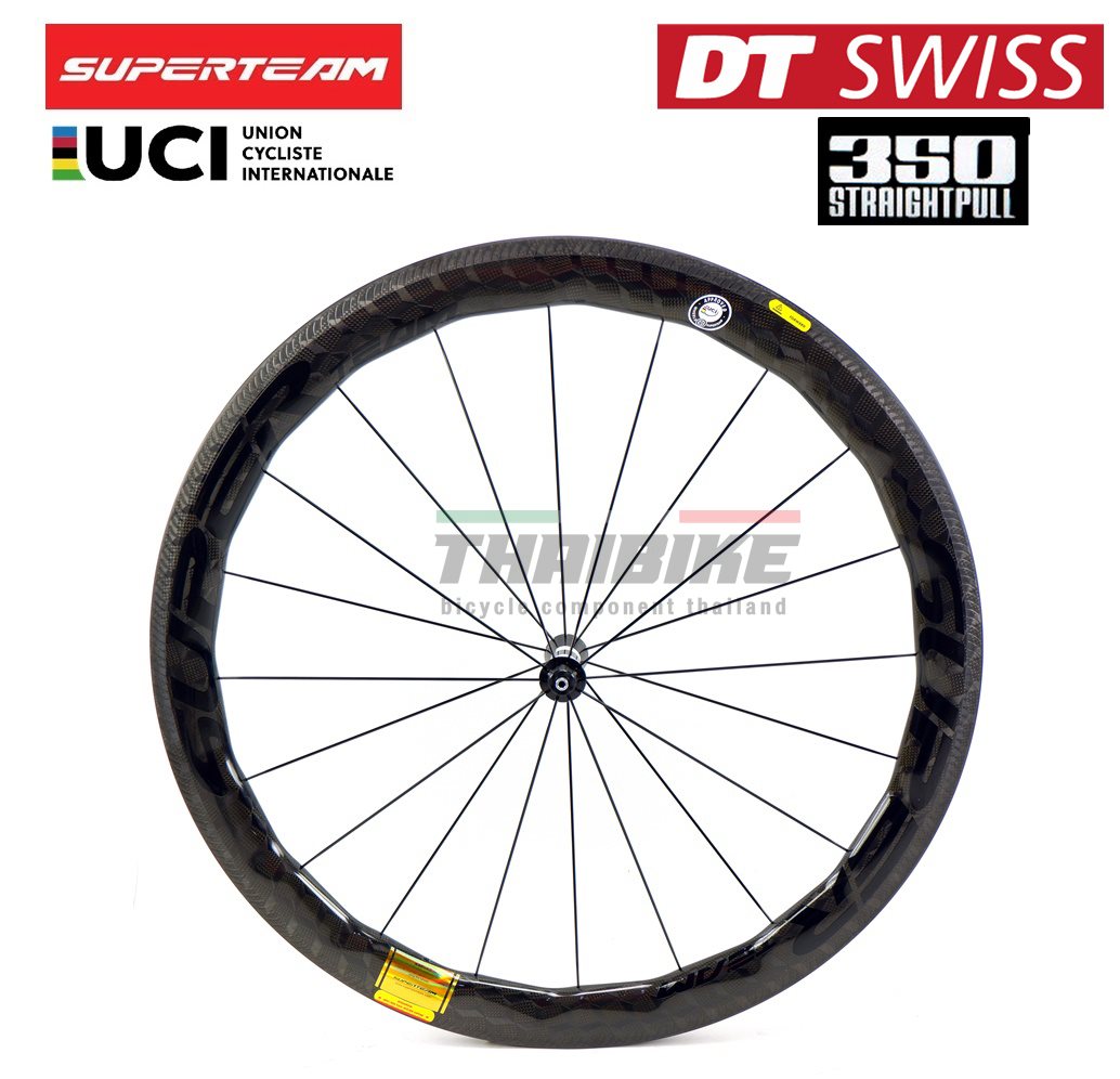 ล้อจักรยานเสือหมอบ คาร์บอน Superteam curvepro Dt350 ประกัน 3 ปี