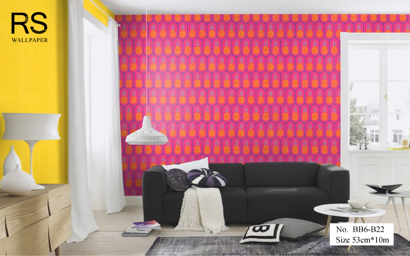วอลเปเปอร์ ลายผลไม้ Pop Art Style No.BB6-B22
