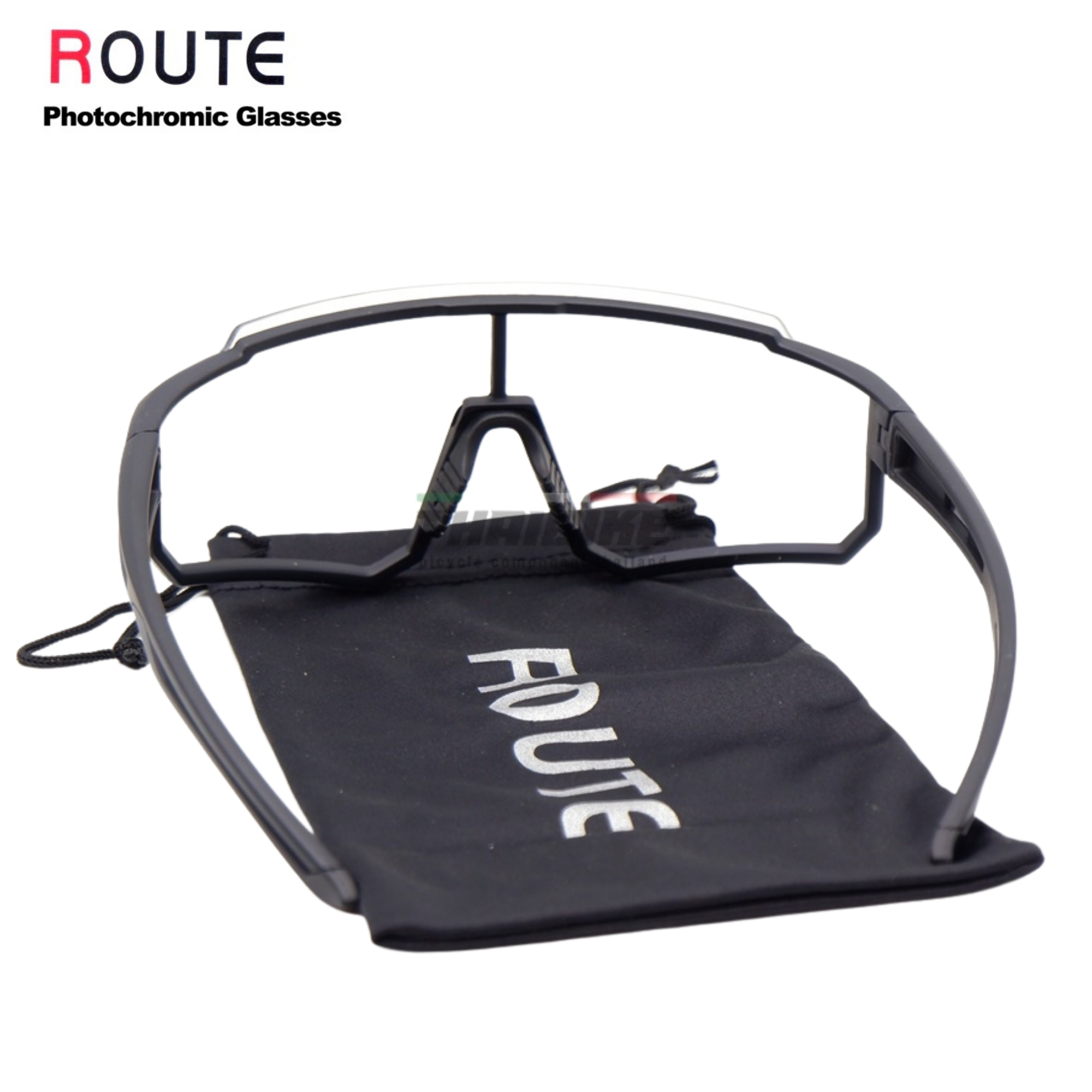 เลนส์ปรับแสงออโต้ แว่นตาปั่นจักรยาน ยี่ห้อ ROUTE photochromic by JAVA