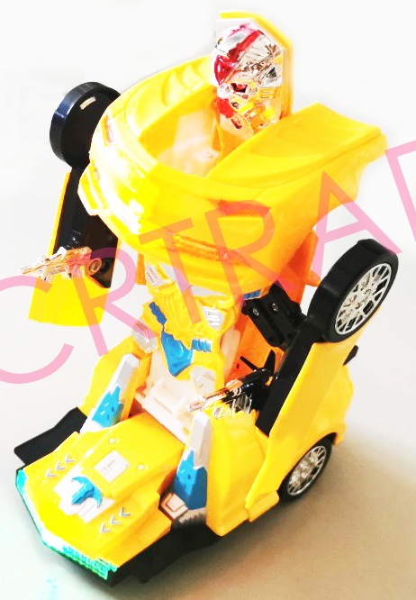 รถแปลงร่างหุ่นยนต์กล่อง มีเสียง มีไฟ 11.5x24 ซม.(1x3)