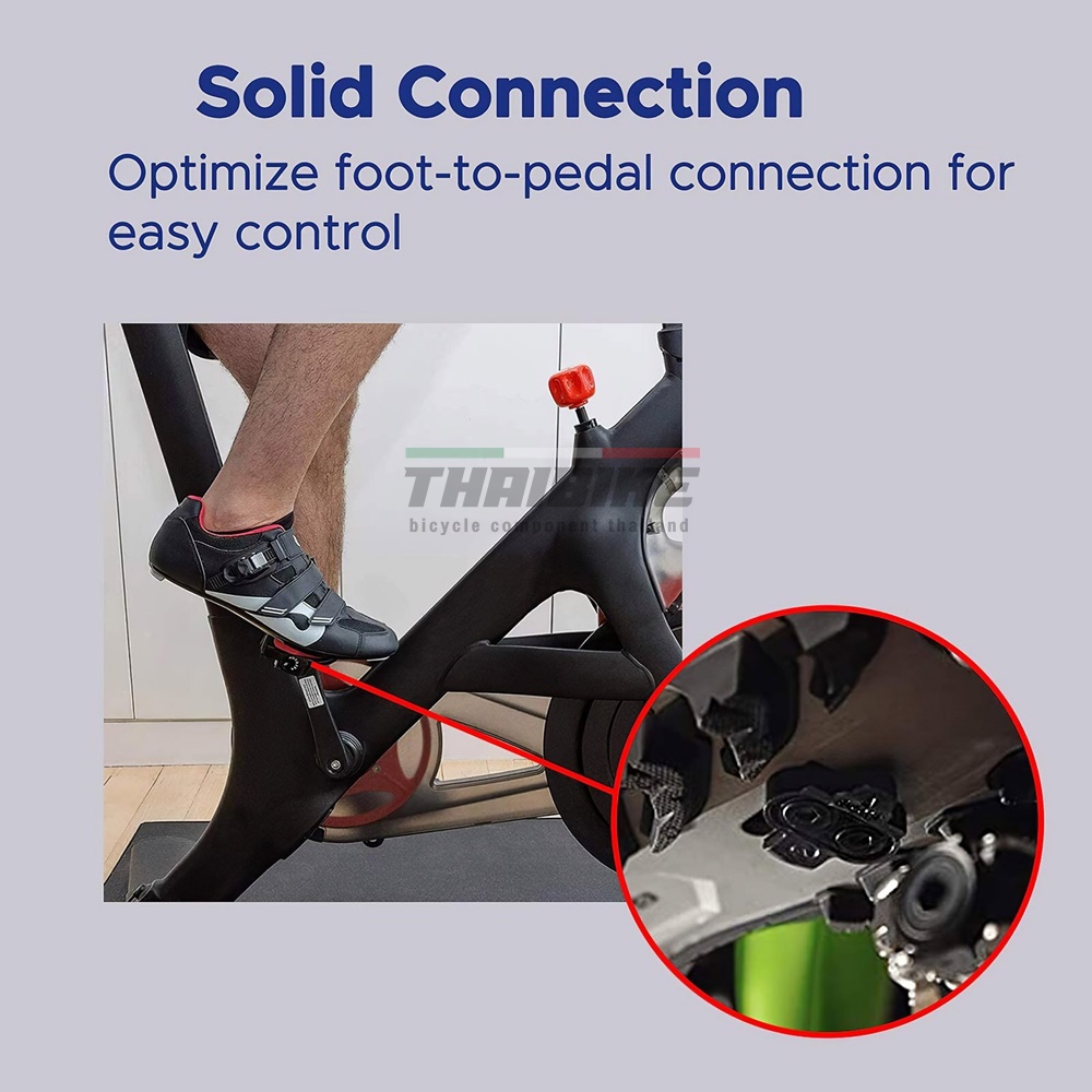 คลีตติดรองเท้าจักรยานเสือภูเขา tiebao Cleats Pedal Clipless Cleat Set คลีทภูเขา