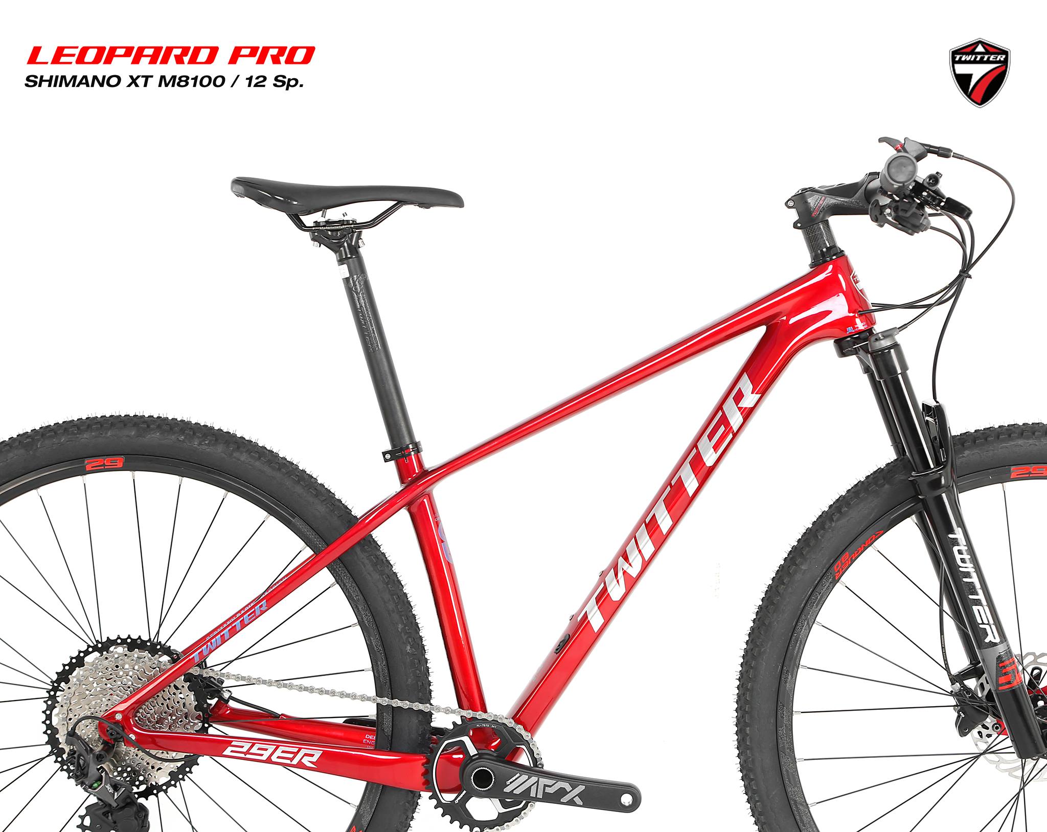 จักรยานเสือภูเขา TWITTER LEOPARD PRO XT 29er 12speed เฟรมคาร์บอน T800 โช๊คลม ดุมแบร์ริ่ง