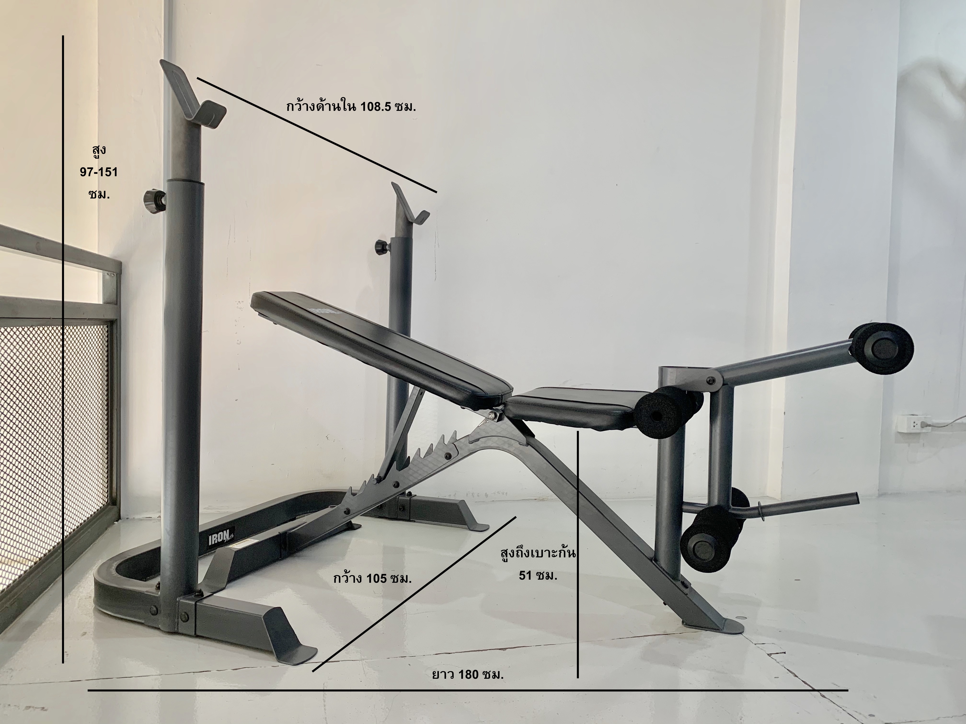 ขายม้าดัมเบลพร้อม rack รุ่น IRON 308