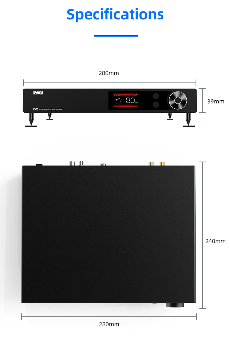 ขาย SMSL VMV D2 USB DAC ตั้งโต๊ะระดับเรือธง รองรับ Hi-Res, MQA, UAT, LDAC
