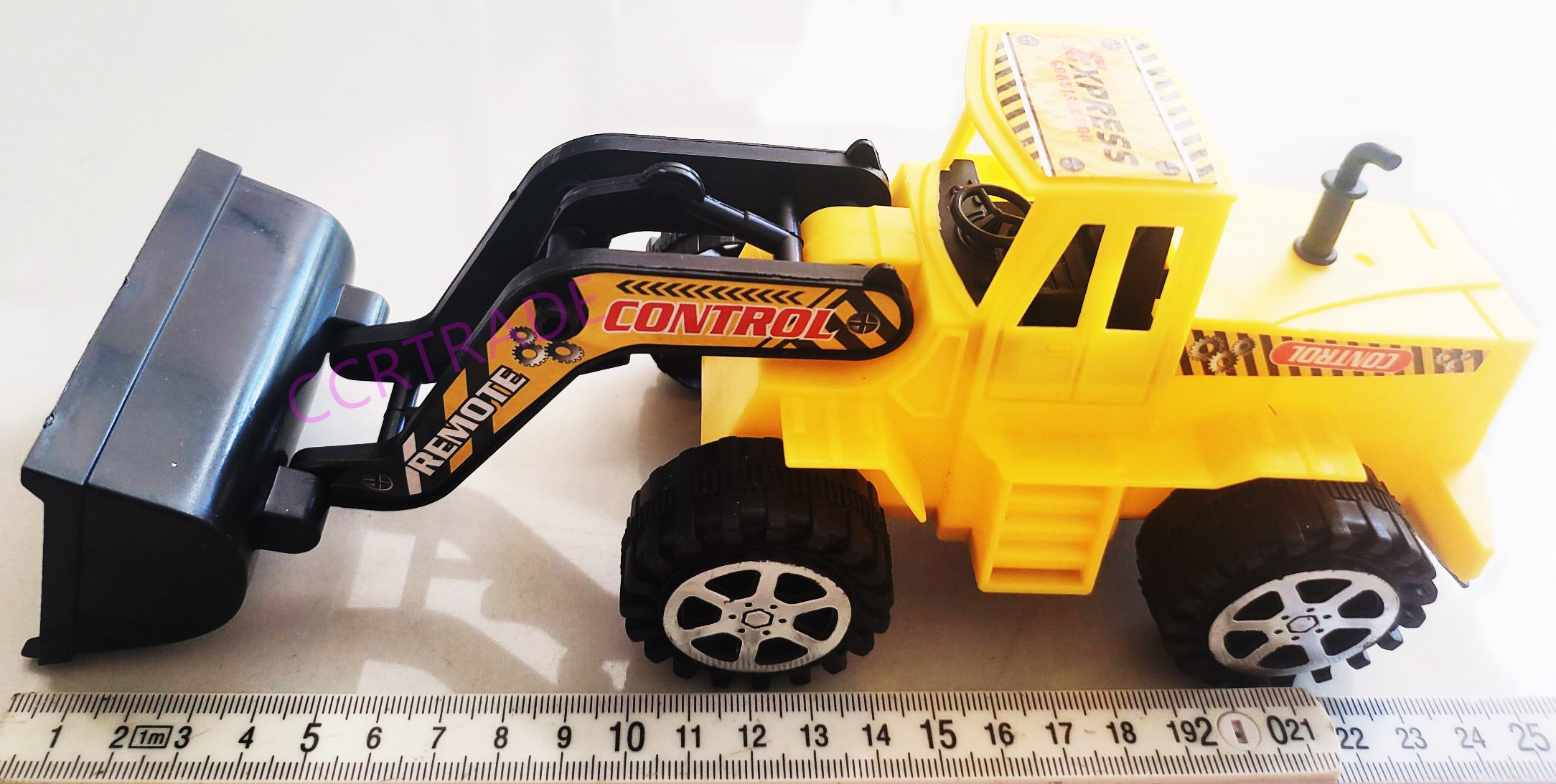 รถก่อสร้างสีสด มีลานถุง 24.5 ซม.