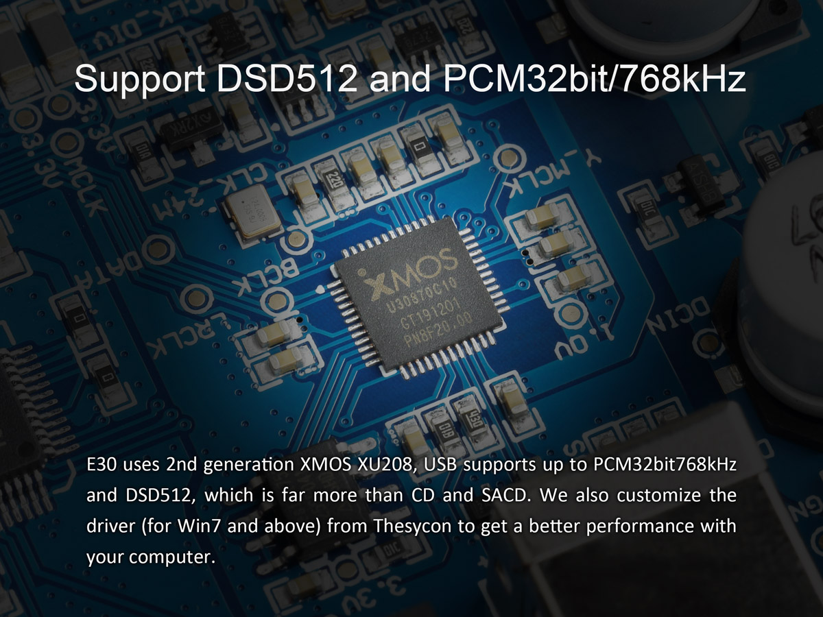 ขาย TOPPING E30 DAC ชิป AK4493 XU208 รองรับ PCM 32bit/768k DSD512