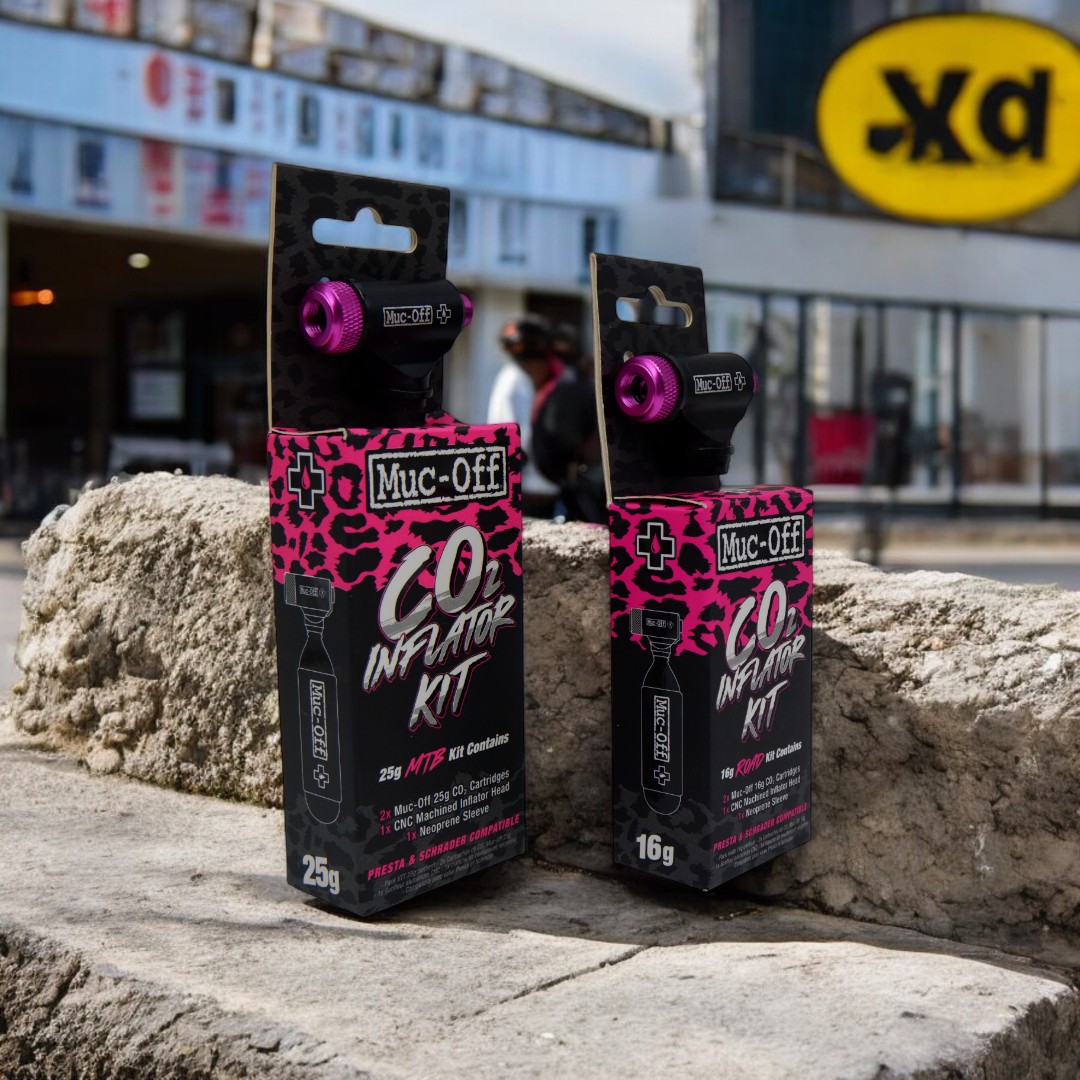 ชุดเติมลมยางพกพา MUC-OFF CO2 INFLATOR KIT สำหรับเสือหมอบ เสือภูเขา 16g/25g