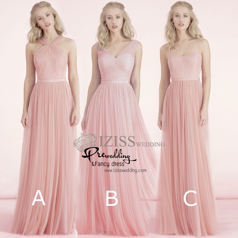 ฺBM0101 - พรีออเดอร์ ชุดเพื่อนเจ้าสาวสีชมพู