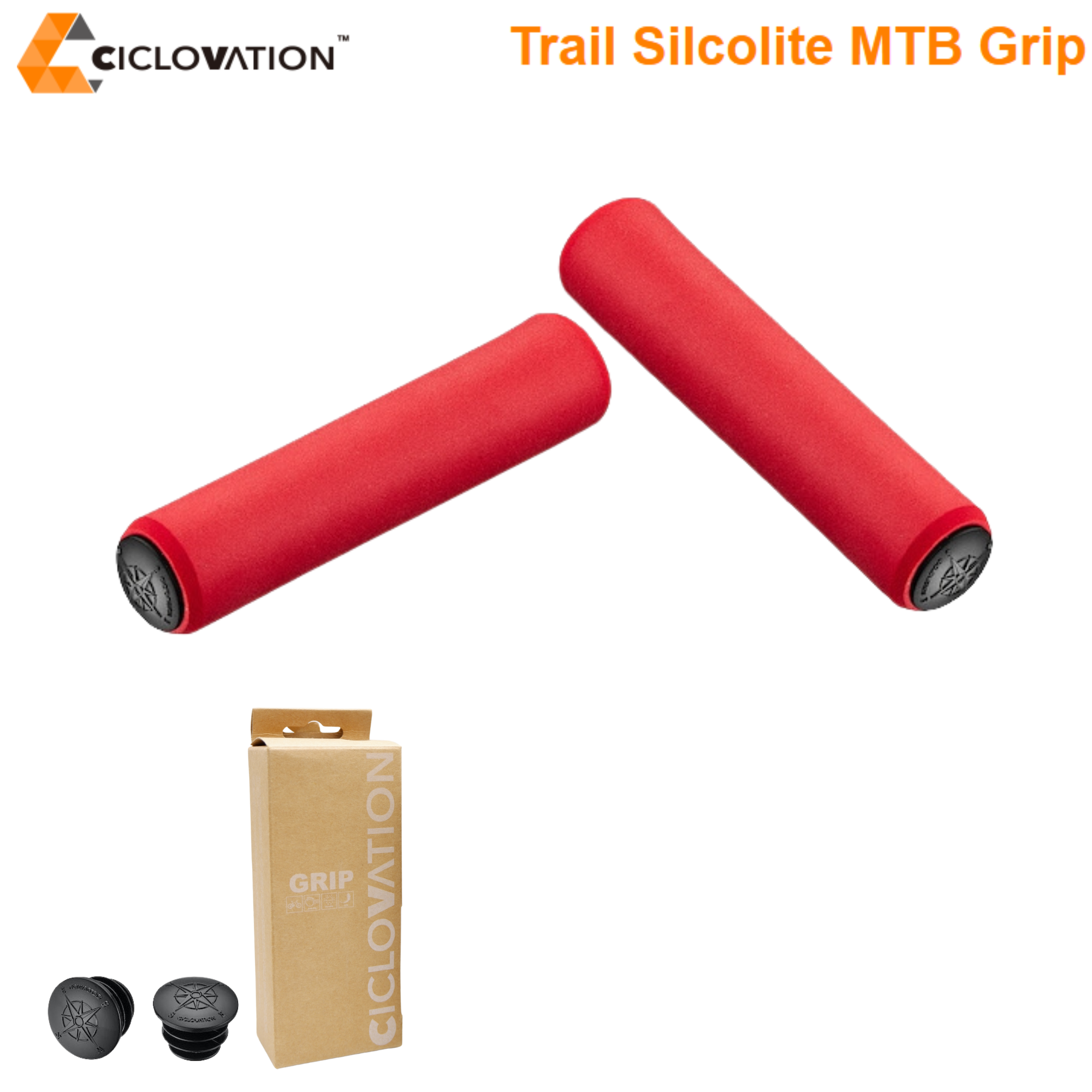 ปลอกแฮนด์จักรยาน Foam Silicone CICLOVATION Trail Silcolite MTB Grip