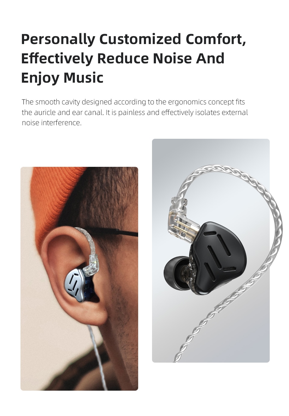 ขาย KZ ZAX หูฟัง Hybrid 8 ไดรเวอร์ 7BA+1DD ประกันศูนย์ไทย