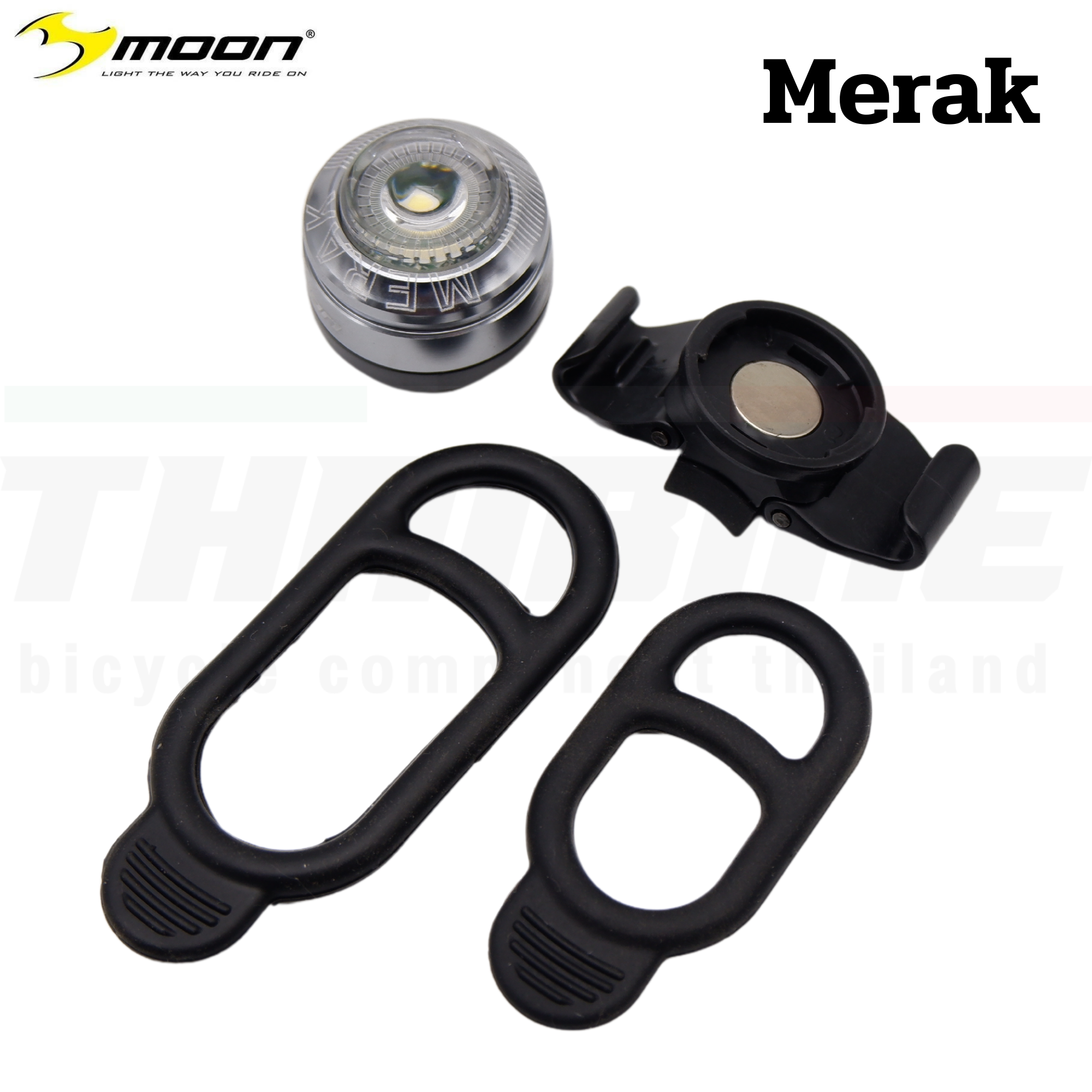 ไฟหน้า ไฟท้ายจักรยานของ MOON MERAK ไฟหน้า ไฟท้าย ไฟชุด