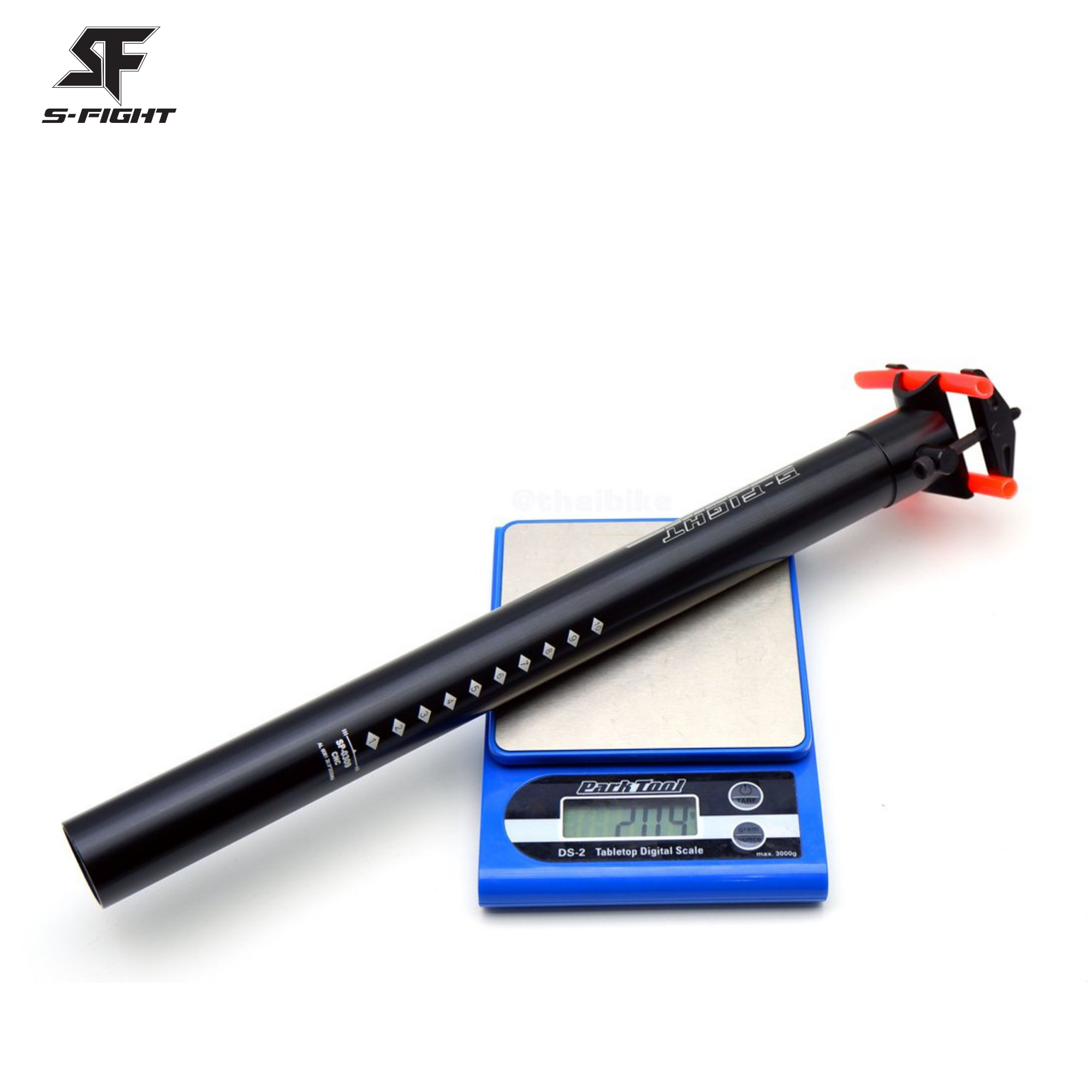 หลักอานตรง S-FIGHT รุ่น SP0309 CNC ALUMINIUM 6061