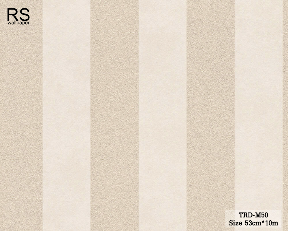วอลเปเปอร์ ลายทางสีขาวครีมสลับครีมเข้มผสมกลิตเตอร์สีเงิน TRD-M50