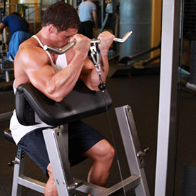 CABLE CURL BAR อุปกรณ์ช่วยเล่นกล้ามเนื้อแขนหน้าและหลัง (สำหรับเครื่องเคเบิ้ล)