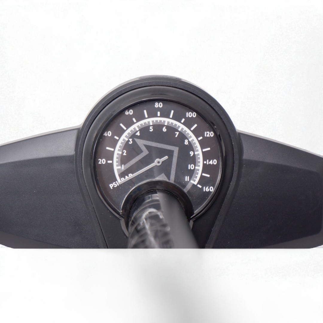 PROสูบลมจักรยาน ตั้งพื้น Touring PRPU0080 สีดำ กระบอกเหล็ก ทนทาน