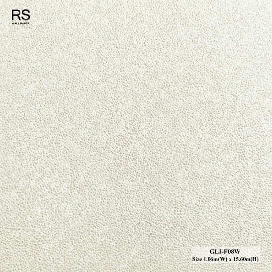 วอลเปเปอร์สีครีมมุก มีกากเพชรสีเงิน GLI-F08W