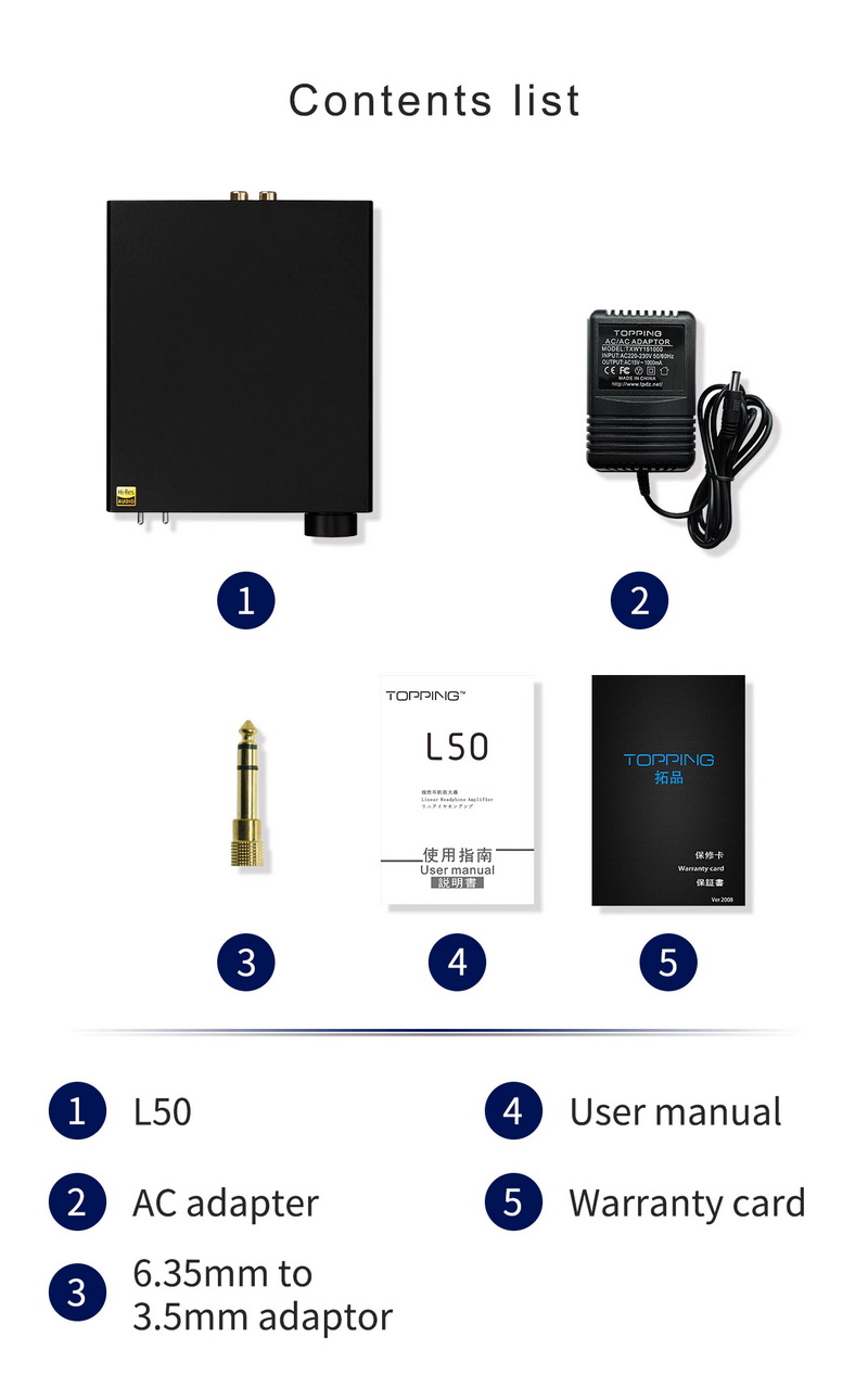 ขาย Topping L50 แอมป์หูฟัง รองรับ Hi-Res ประกันศูนย์ไทย