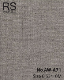วอลเปเปอร์ลายผ้า สีเทาเข้ม No.AW-A71