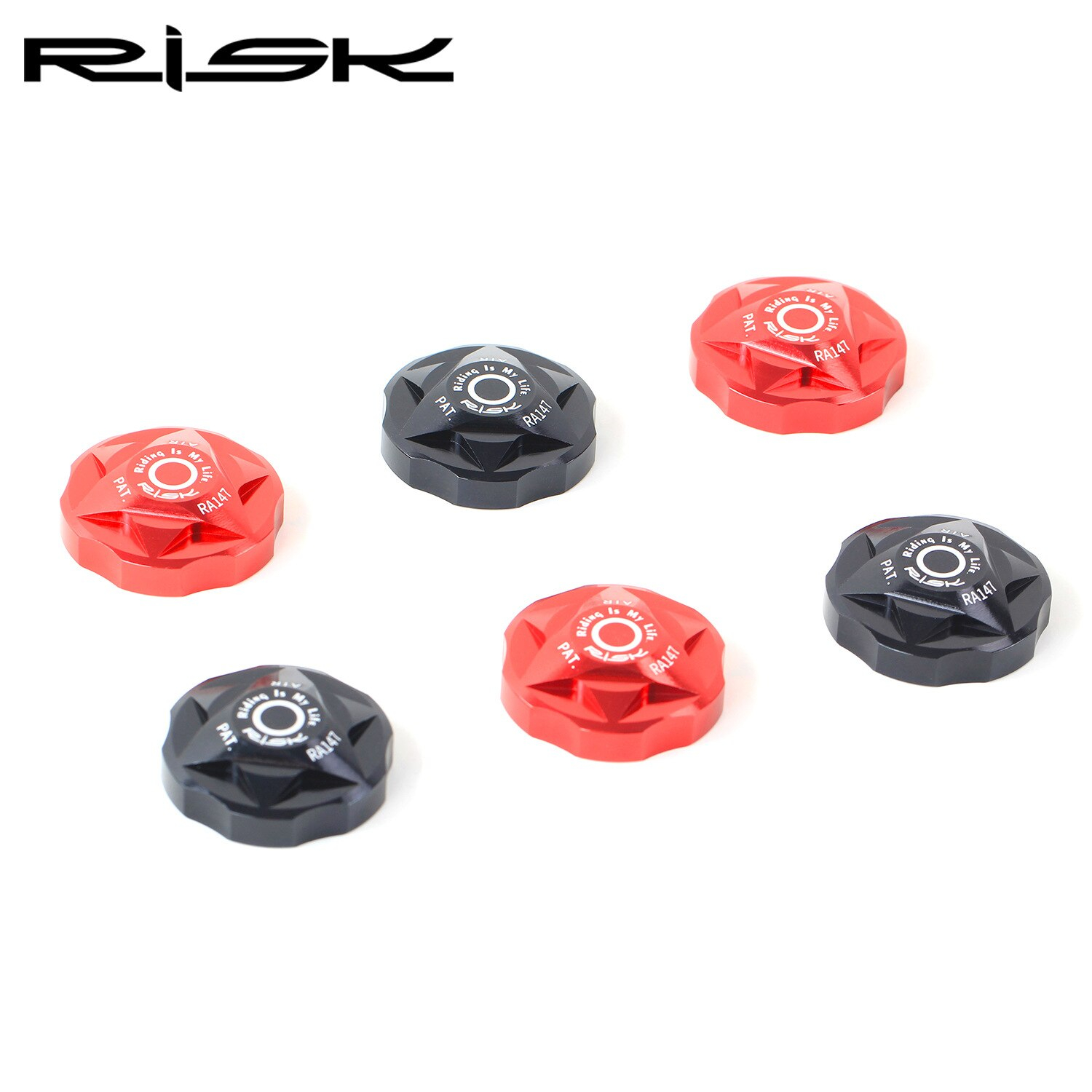 ฝาปิดโช๊ค ฝาปิดวาล์วสูบลมโช๊คจักรยานแบบ CNC RISK