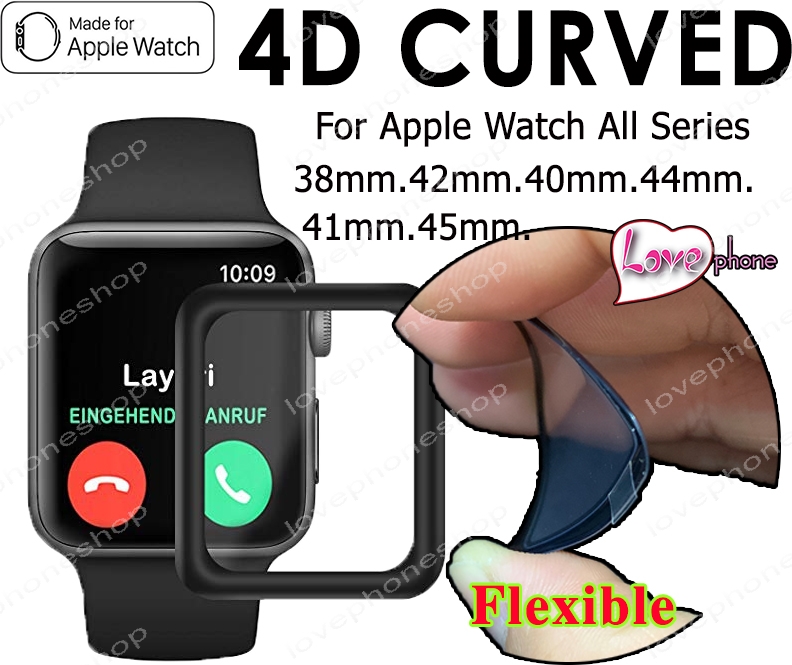 สุดยอดฟิล์มกันรอย Flexible screen protector Film for Apple Watch ทุก Series เต็มจอ