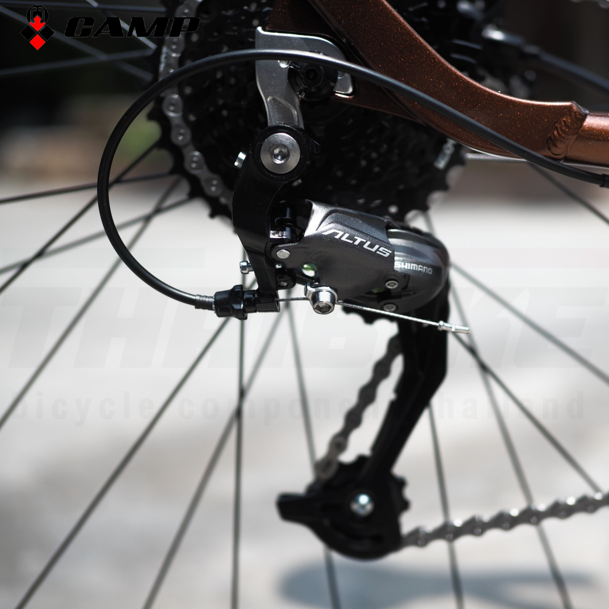 ล้อ 29 จักรยานเสือภูเขาเฟรม TOP อลูมิเนียมยี่ห้อ CAMP รุ่น DARE9.9 BOM เกียร์ SHIMANO ALTUS