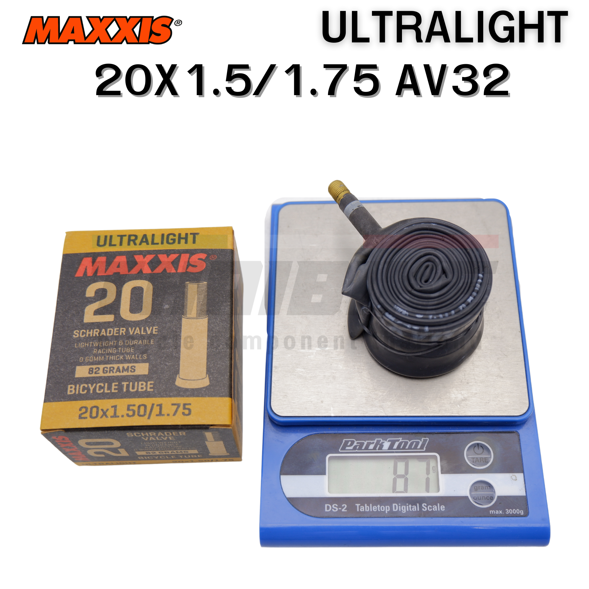 ยางในจักรยาน MAXXIS ULTRALIGHT 20X1.5/1.75 AV32