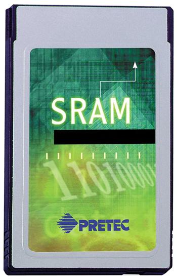 PRETEC 8MB, PCMCIA ,TYPE 1 ,SRAM ,5V ,CARD