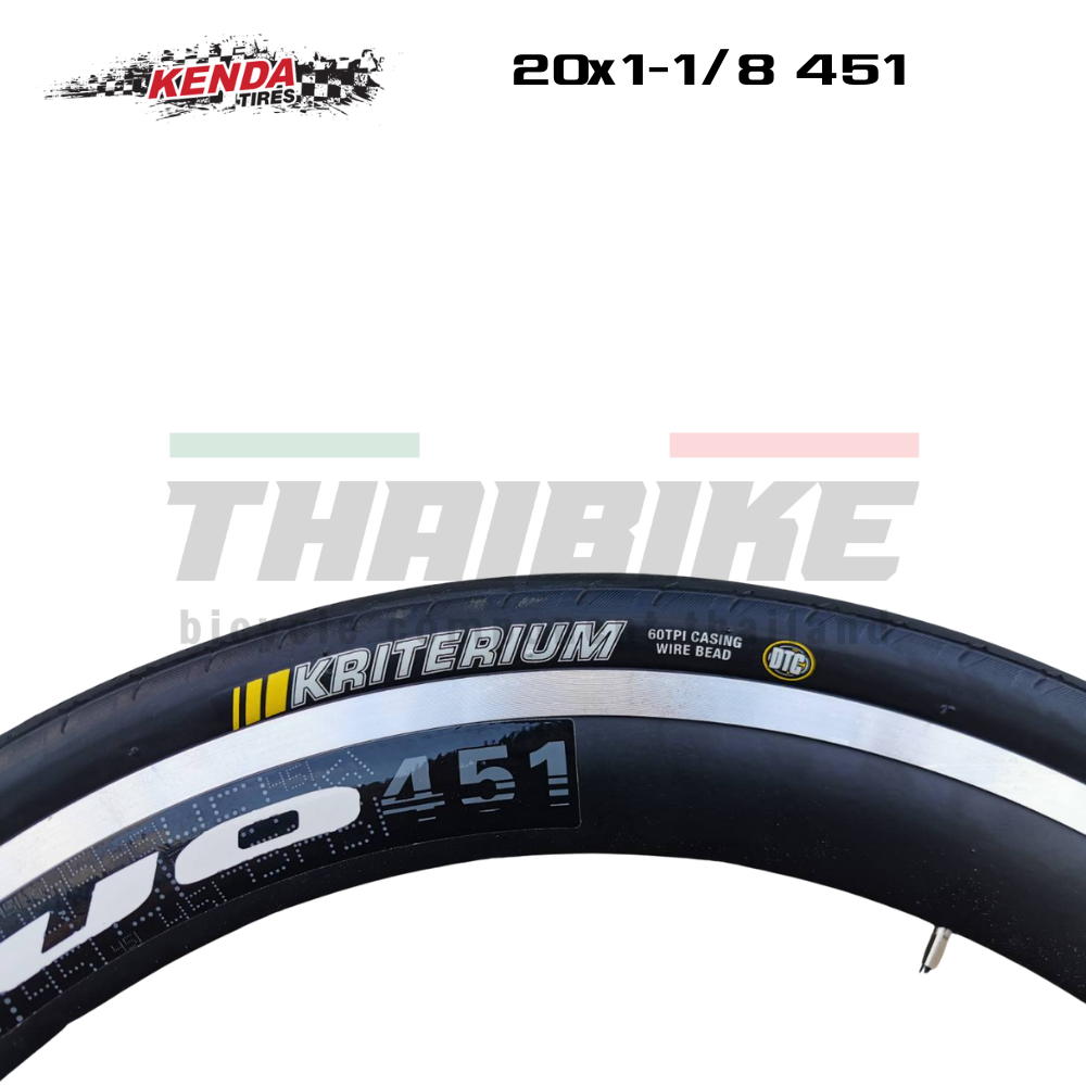 ยางนอกจักรยาน 20นิ้ว แบบ 451 Kenda K1018 bicycle tire 20x1-1/8 28-451