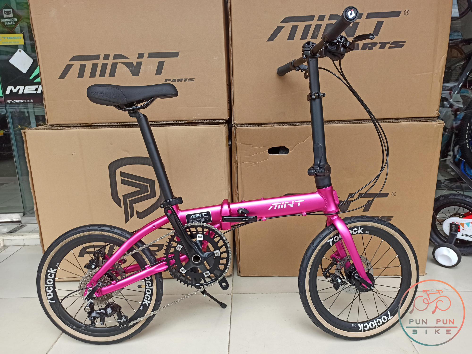 MINT : T9Disc-16"349 จักรยานพับได้ เฟรมอลูมิเนียม 9 สปีด ดิสเบรก เบาเพียง 10.3 กก