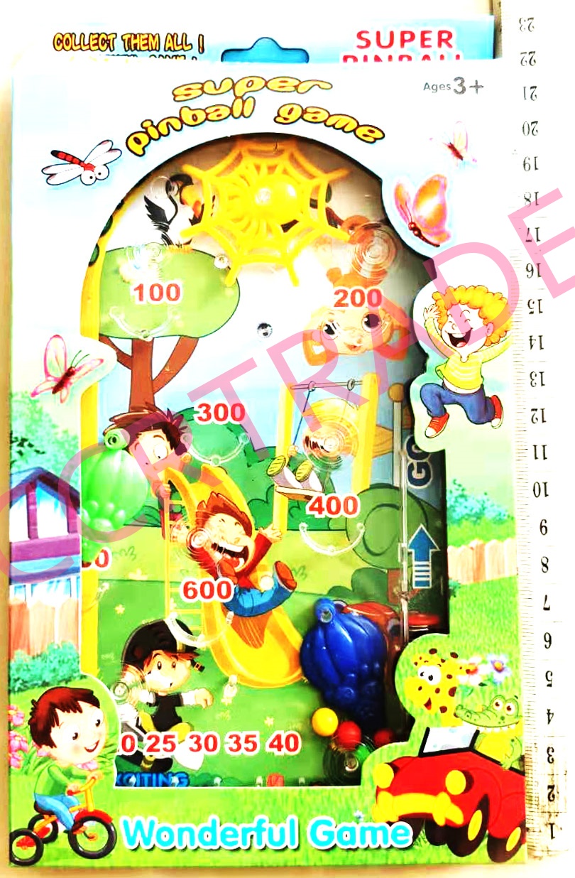 เกมส์พินบอลการ์ตูนกล่อง คละลาย 23 ซม.