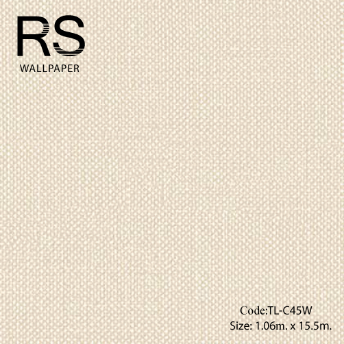 วอลเปเปอร์เทกเจอร์ผ้าพื้นสีน้ำตาลอ่อน TL-C45W