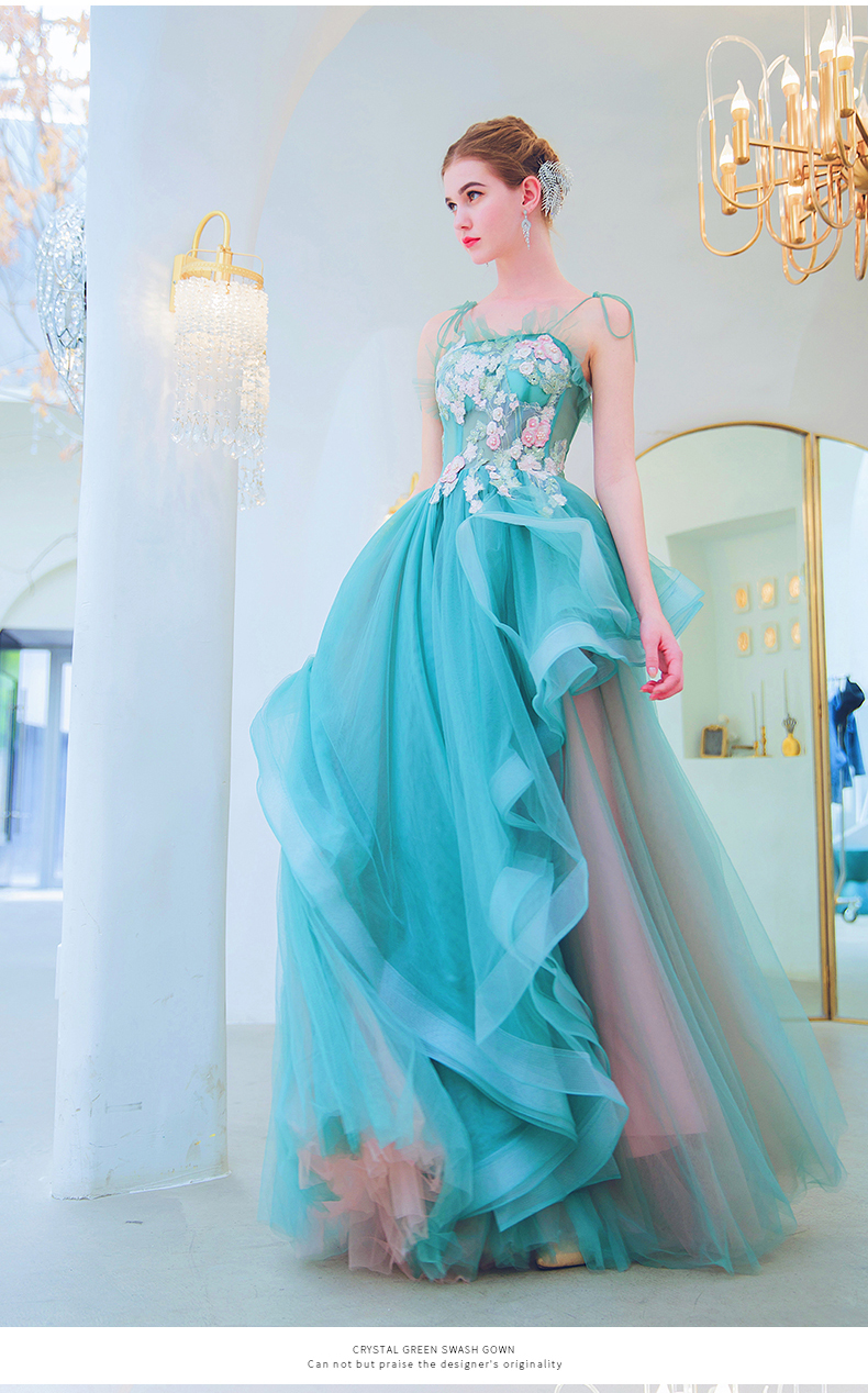 DL113 **พรีออเดอร์สีเขียวตุ่นตามรูปสุดท้ายค่ะ** ชุดออกงานสีเขียวตุ่น ชุดราตรี เดรสยาวออกงาน (Night party dresses) ชุดไปงานแต่งงานสวยๆ "ธีมสีเขียวตุ่น"