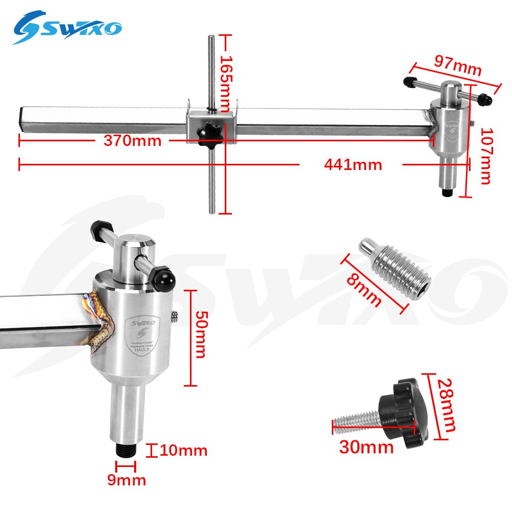 ตัวดัดดรอปเอาท์จักรยาน SWTXO Bicycle Derailleur Hanger Alignment Tool