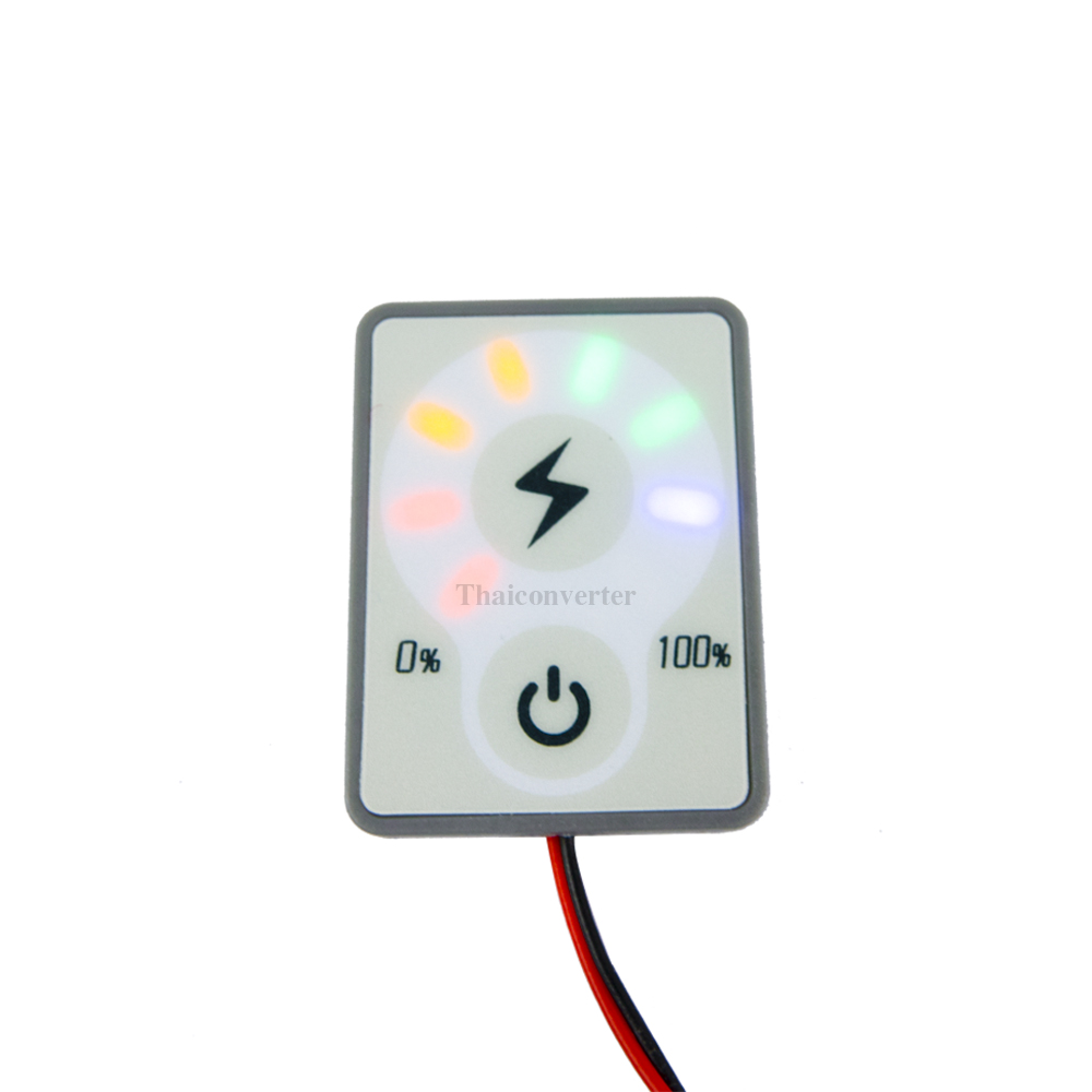 หน้าจอวัดแสดงผลเปอร์เซ็นแบตเตอรี่ 12V แบบสัมผัส