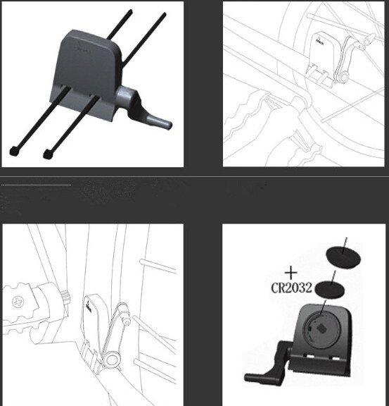 SUNDING SPEED and CADANCE ตัววัดรอบขาและความเร็วสำหรับจักรยานจาก SUNDING (ฺBLUETOOTH)