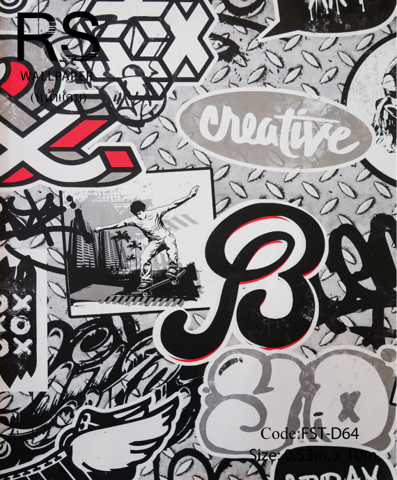 วอลเปเปอร์ลายชิคๆ FST-D64