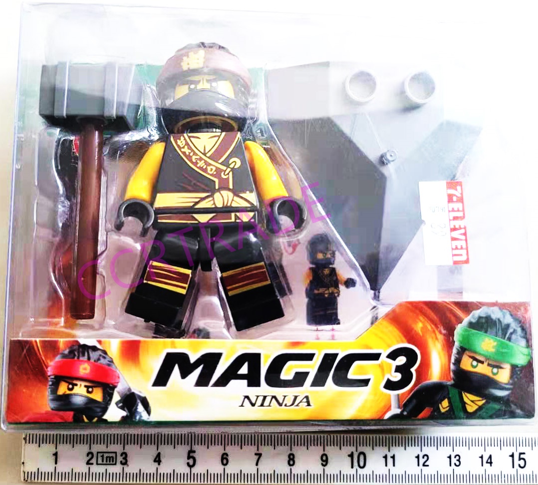 เลโก้นินจา+สเก็ตบอร์ดกล่องใส 10.5x13 ซม.(ลิขสิทธิ์แท้)