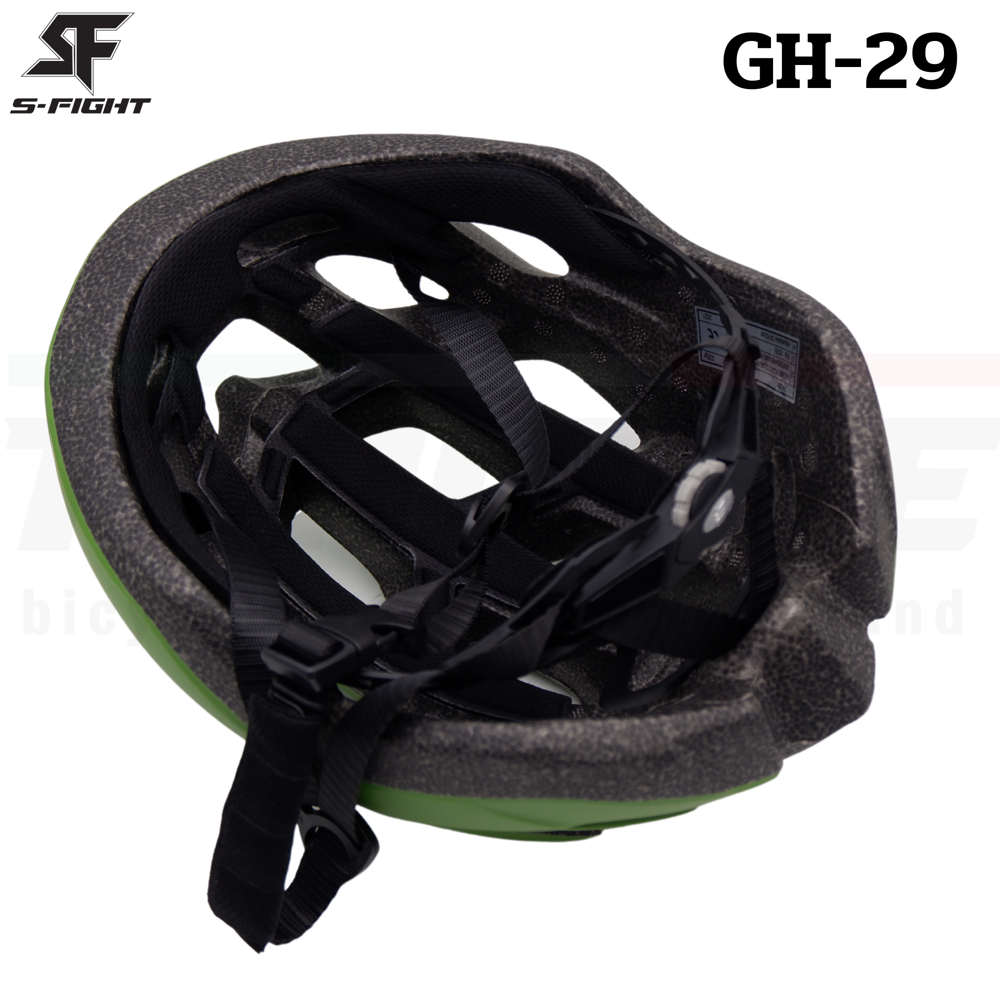 หมวกกันน็อคจักรยาน S-FIGHT GH-29 ขนาด L เหมาะสำหรับรอบศีรษะ 58-62 ซม. ใช้ได้ทั้งจักรยานเสือหมอบและเสือภูเขา.