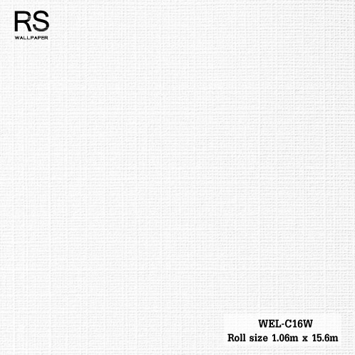 วอลเปเปอร์ สีขาว WEL-C16W