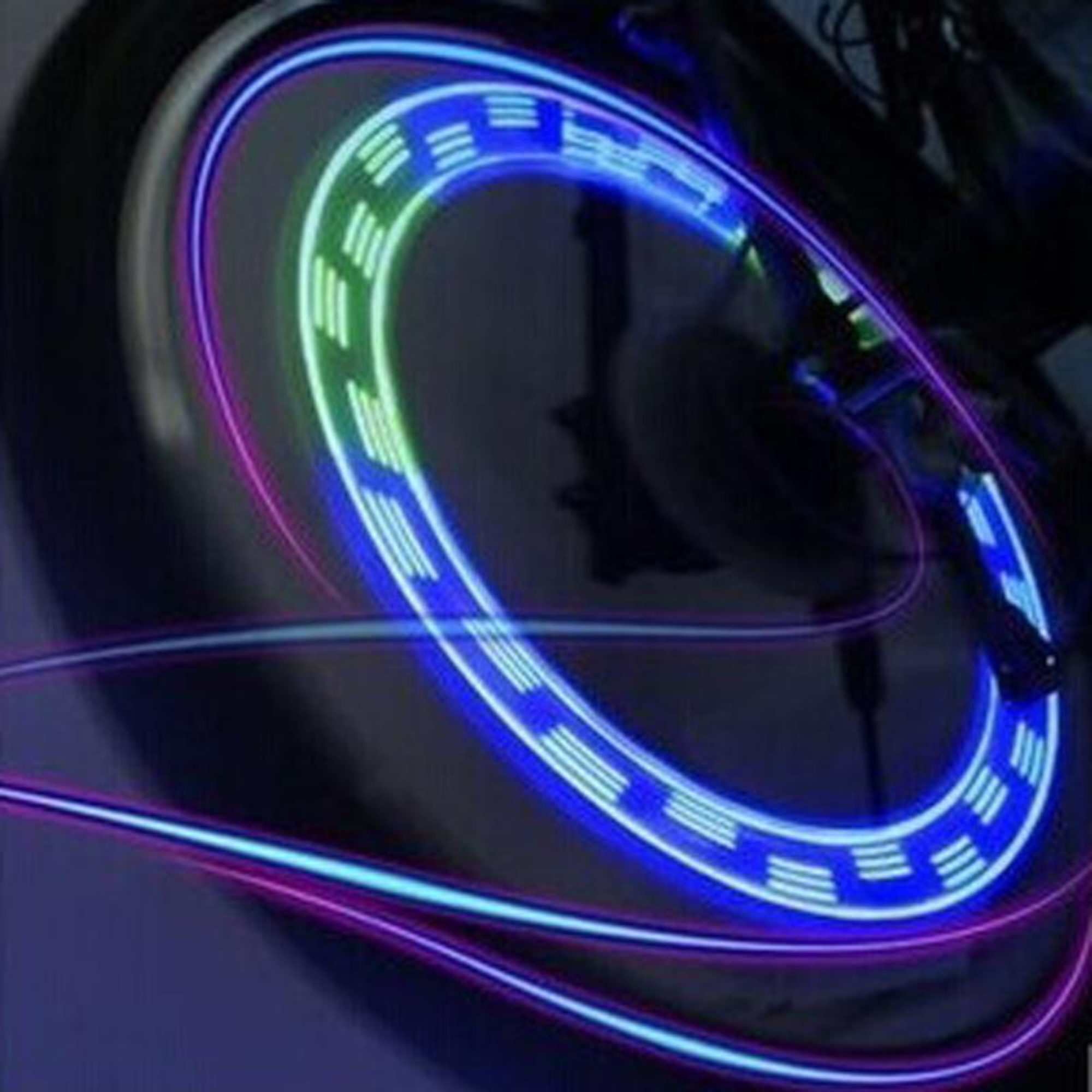 ไฟติดซี่จักรยาน แบบ 7LED Spoke Bright Light Night แพ๊คถุง