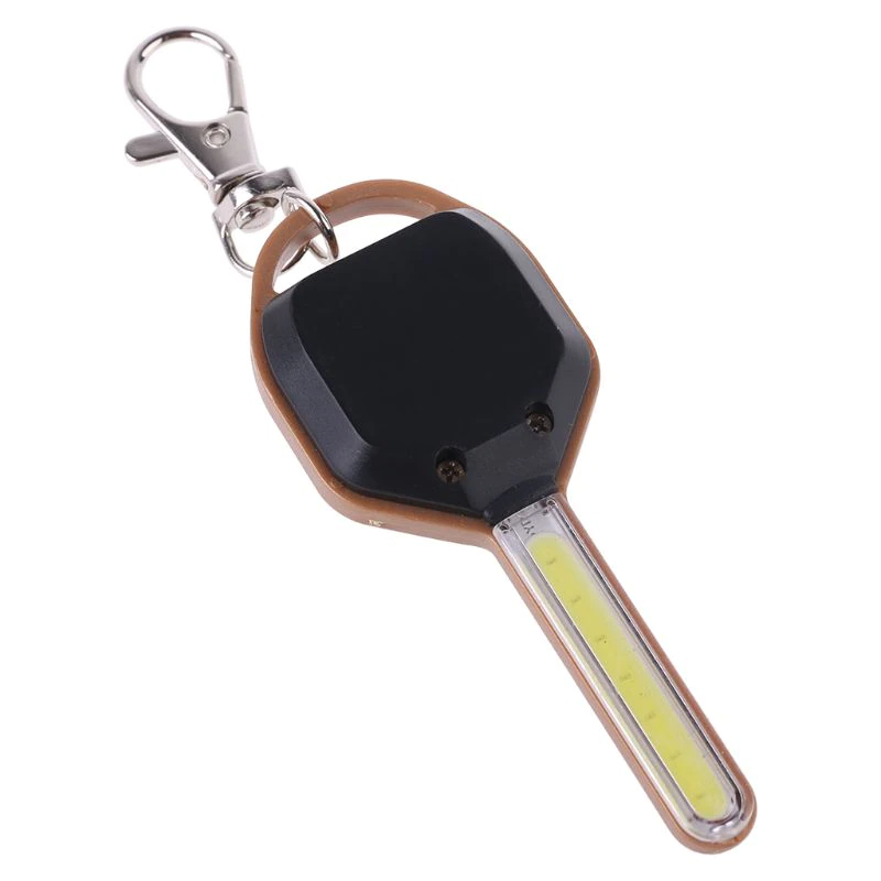 พวงกุญแจแบบมีไฟฉายในตัว TAG-B มีถ่านพร้อมใช้งาน LED Flashlight Mini Key Lamp Key-chain