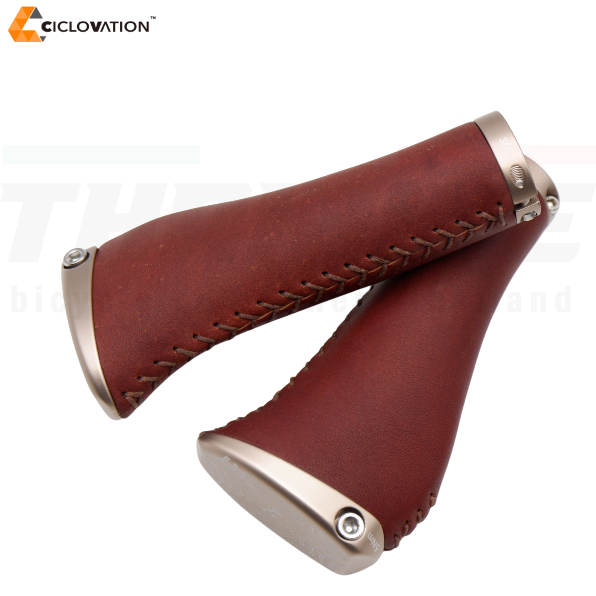 ปลอกแฮนด์จักรยานเสือภูเขาหนังแท้ CICLOVATION Premium Tomahawk Ergonomic Grip