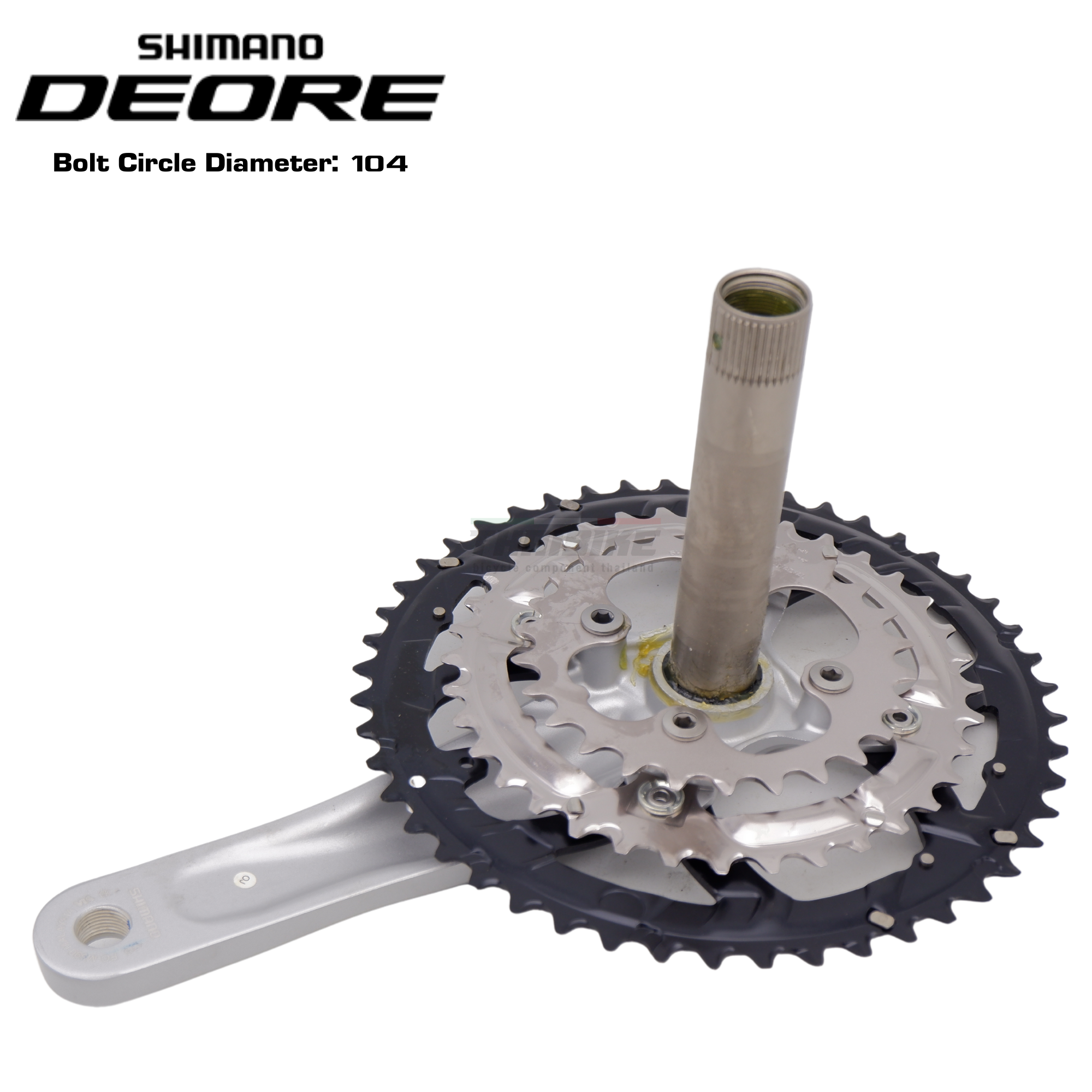 ชุดขาจานจักรยานจักรยาน SHIMANO DEORE FCM590 พร้อมกะโหลก