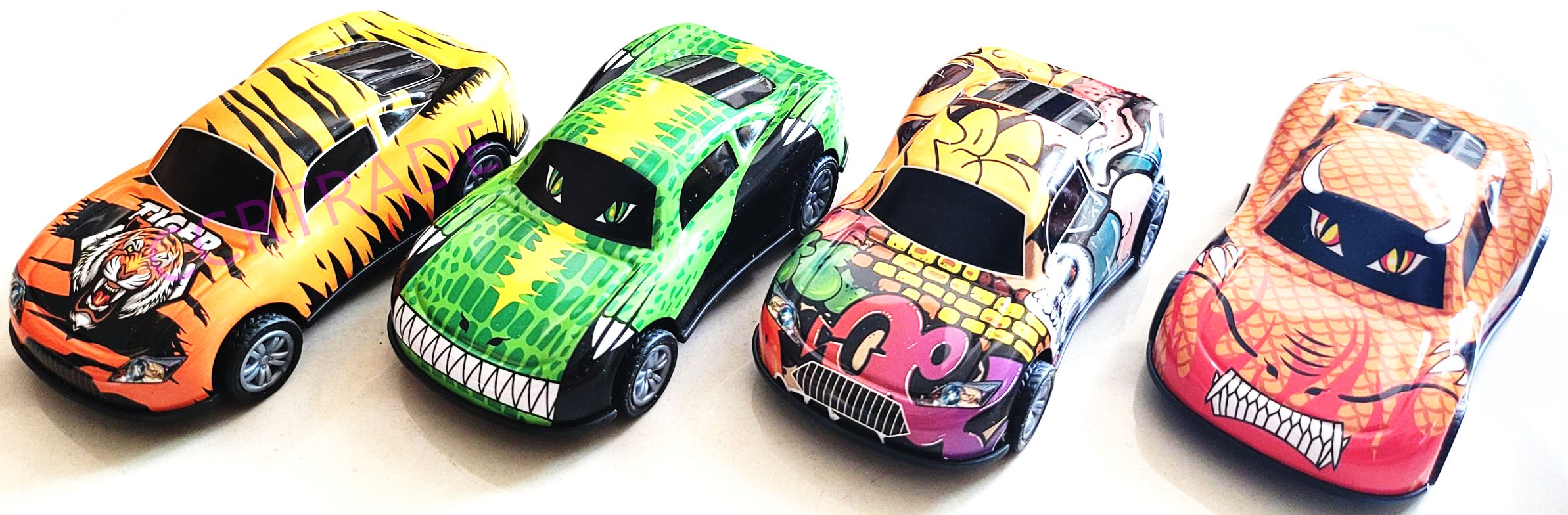 รถเหล็กกราฟฟิค มีลานกล่อง 5.5x10 ซม.(1x8)