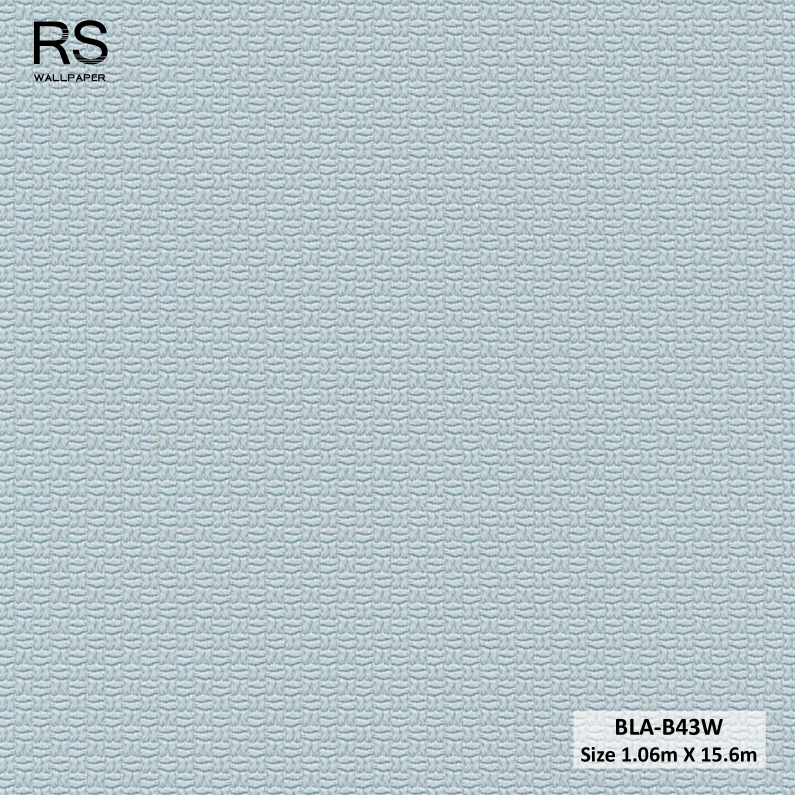 วอลเปเปอร์ลายผ้า สีฟ้าอมเทา BLA-B43W