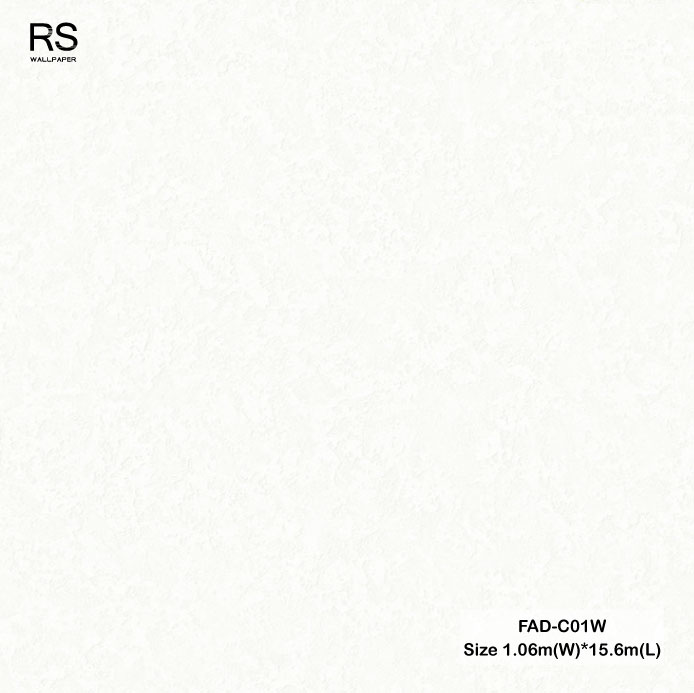 วอลเปเปอร์ลายปูนเปลือยคอนกรีต สีขาว FAD-C01W