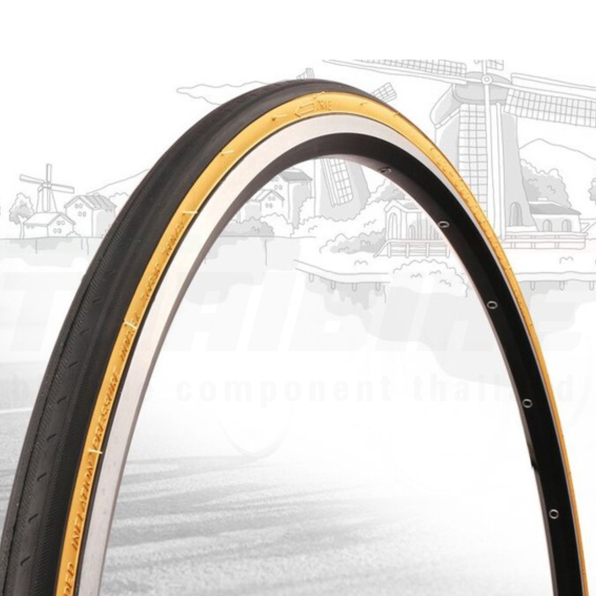 ยางนอกจักรยาน KENDA ขอบดำ/ขอบแก้ว K191 700X23C