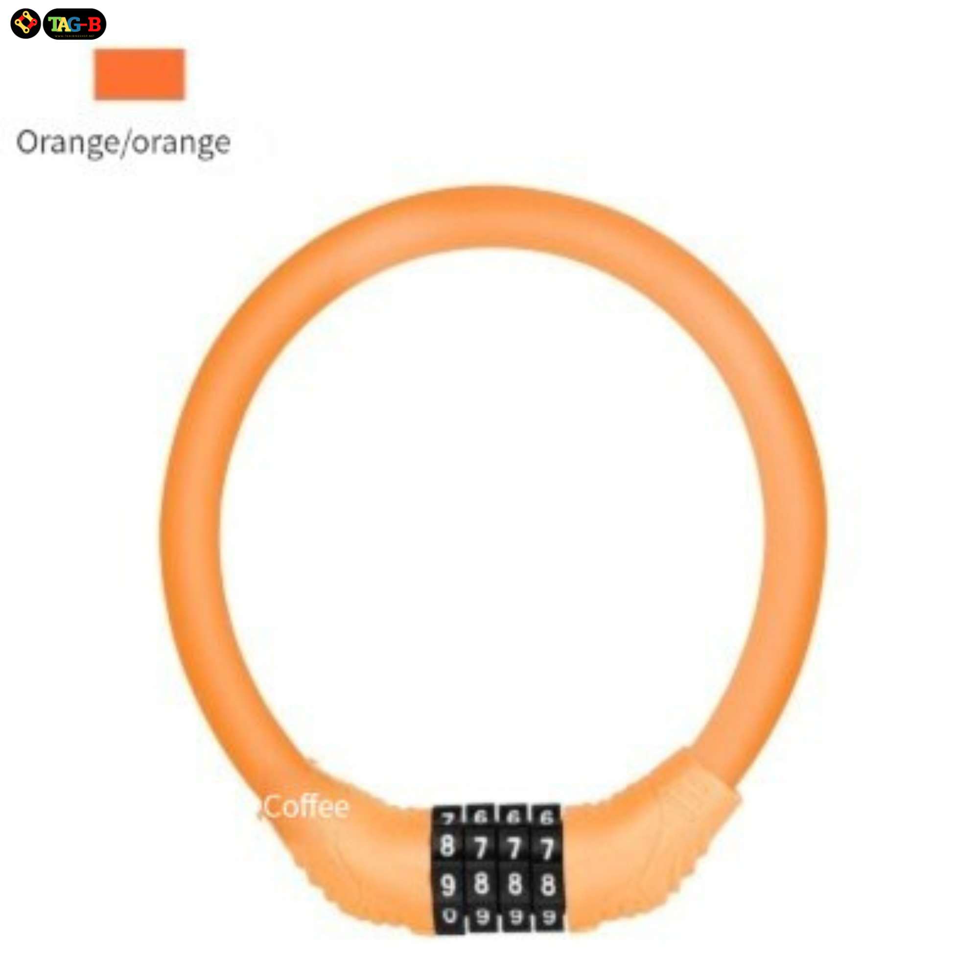 สายล็อคจักรยาน 4รหัส พกพาสะดวก Bicycle Locks 4 Digit Password