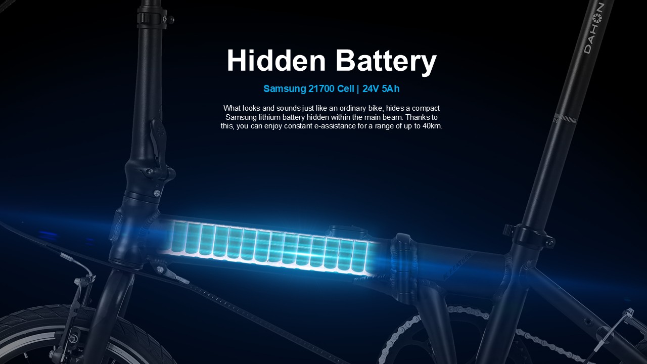 Dahon K-Feather จักรยานพับได้ไฟฟ้า E-Bike ล้อ 16" น้ำหนัก 12 กก. 250W 96Wh