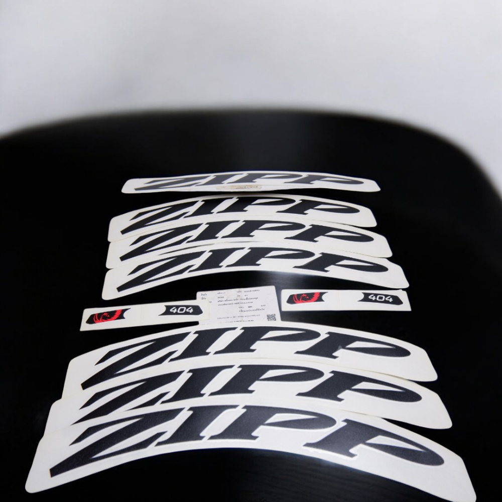 🚴♂️ สติ๊กเกอร์แต่งล้อ ZIPP 404 – ZIPP LOGO สีดำด้าน (Matte Black)